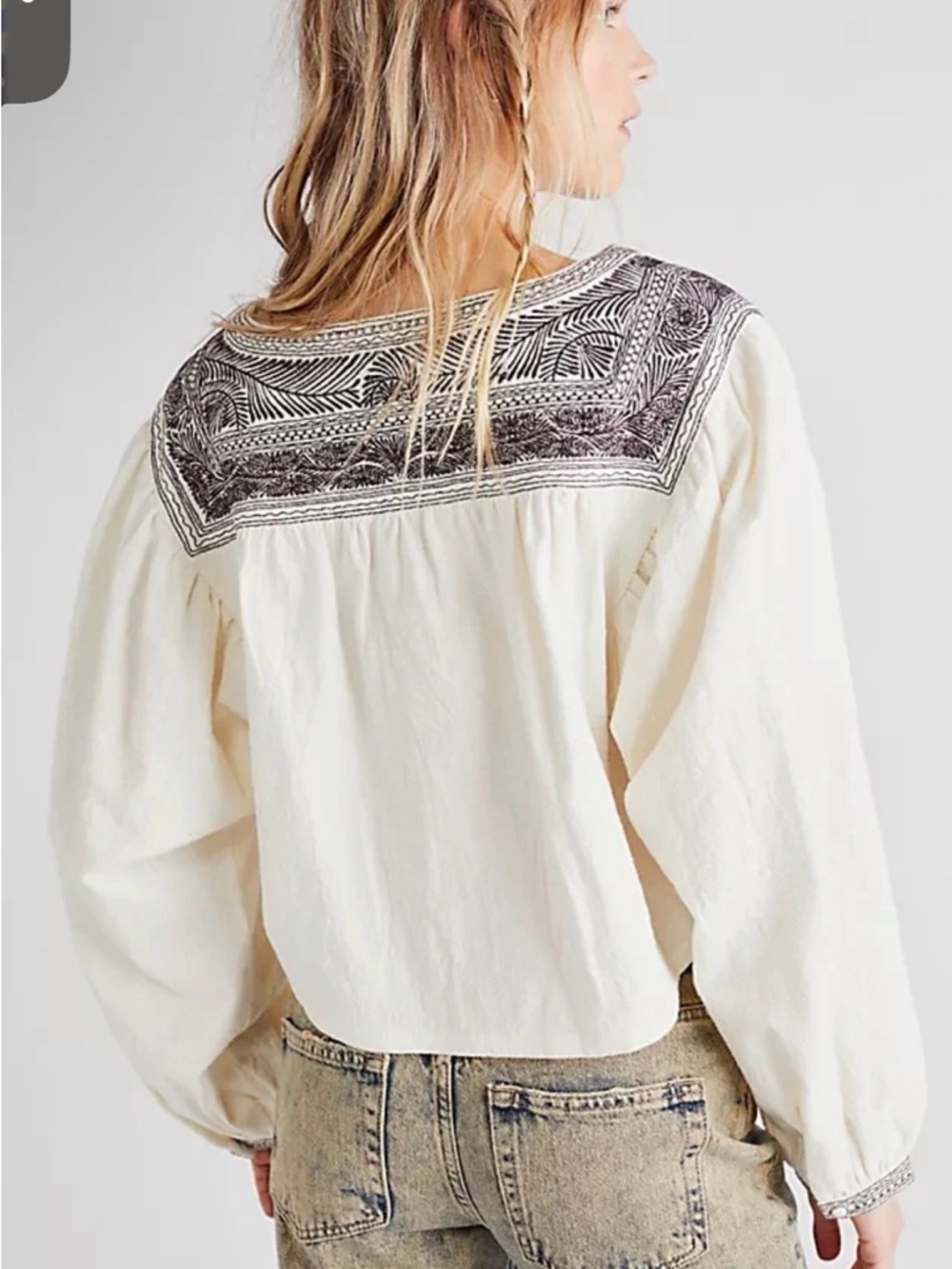 FREE PEOPLE Embroidered IGGIE Top  NWOT Size S MSRP$148 - Picture 2 of 10